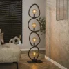 Vloerlamp Pebble 4-Lichts Zwart - Giga Meubel