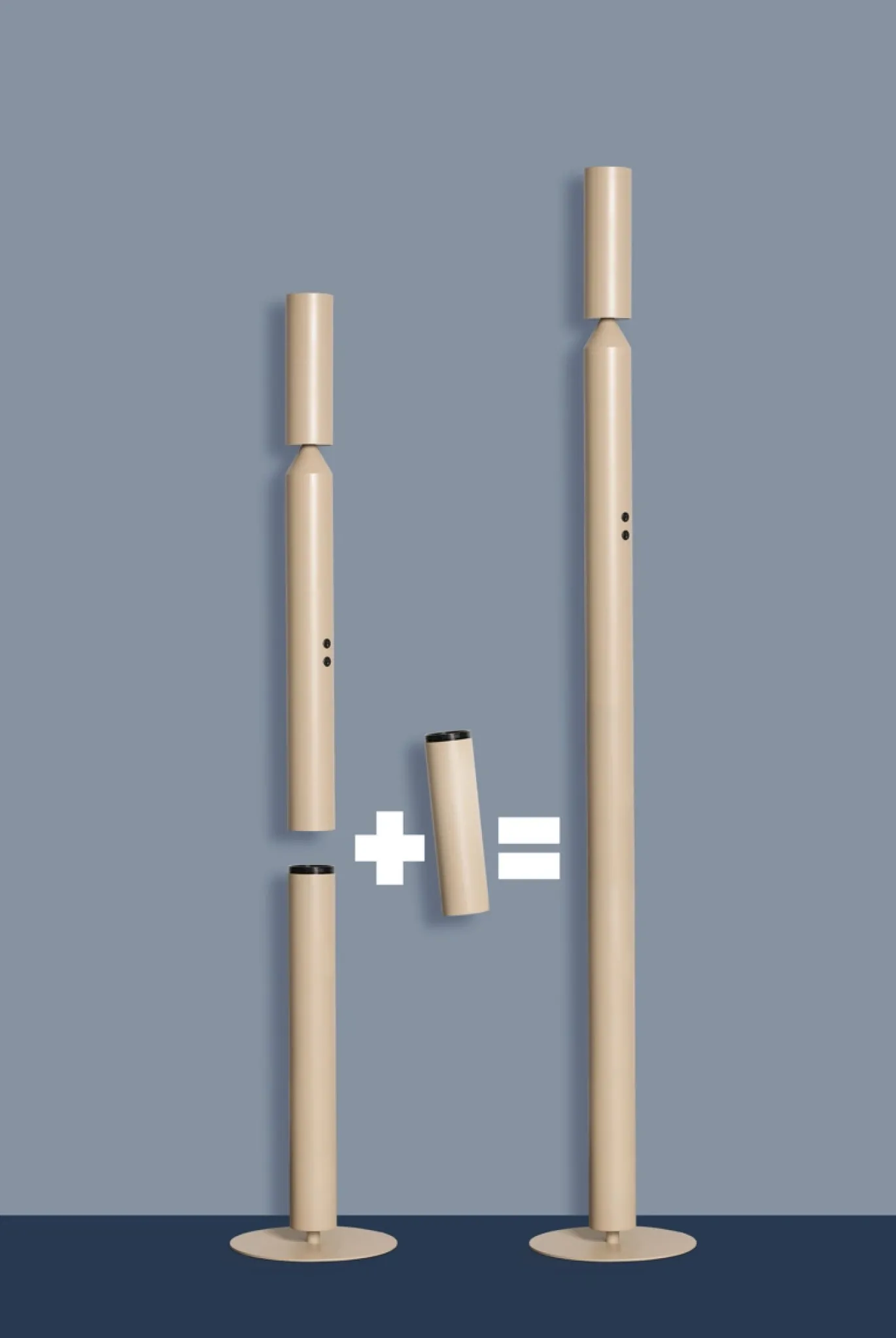 Vloerlamp Pencil Zwart 180cm - Giga Meubel