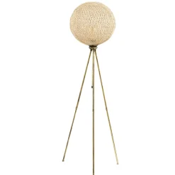 Vloerlamp Pied Jute Goud