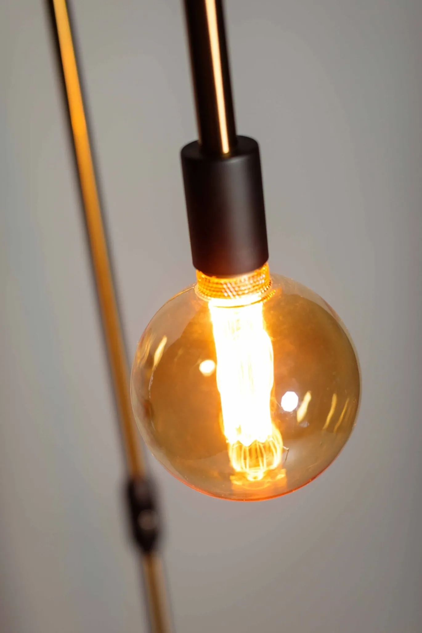Vloerlamp Pike Messing/Zwart - Giga Meubel