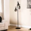 Vloerlamp Pleun 3-Lichts Smoke Glas - Giga Meubel