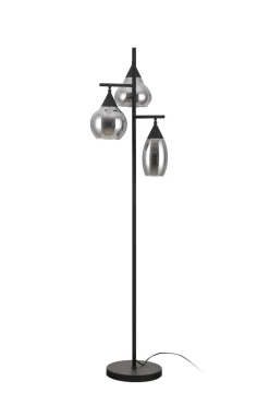 Vloerlamp Pleun 3-Lichts Smoke Glas - Giga Meubel