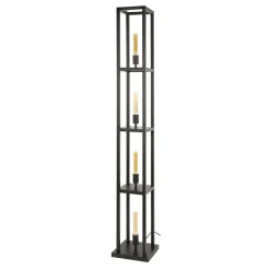 Vloerlamp Quadra 4-lichts Artic Zwart - Giga Meubel