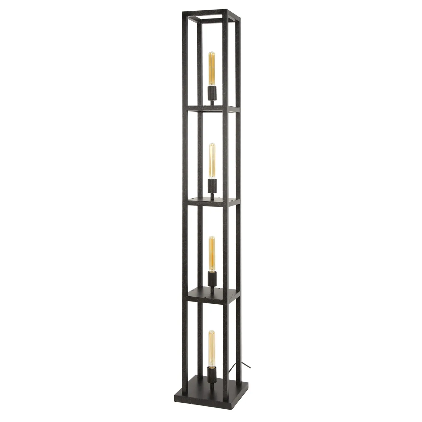Vloerlamp Quadra 4-lichts Artic Zwart - Giga Meubel