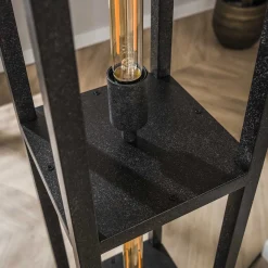 Vloerlamp Quadra 4-lichts Artic Zwart - Giga Meubel