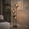 Vloerlamp Rock Getrapt 3-lichts Chroom Glas - Giga Meubel