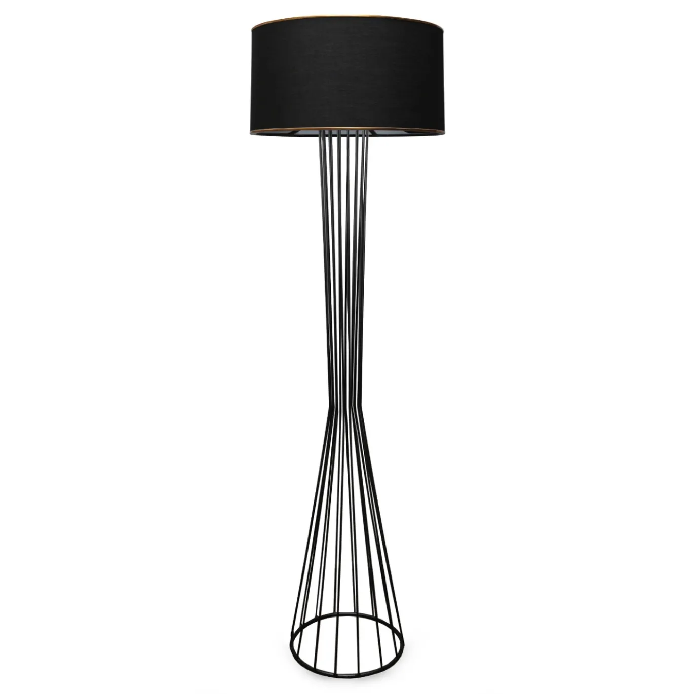 Vloerlamp Rowena Zwart