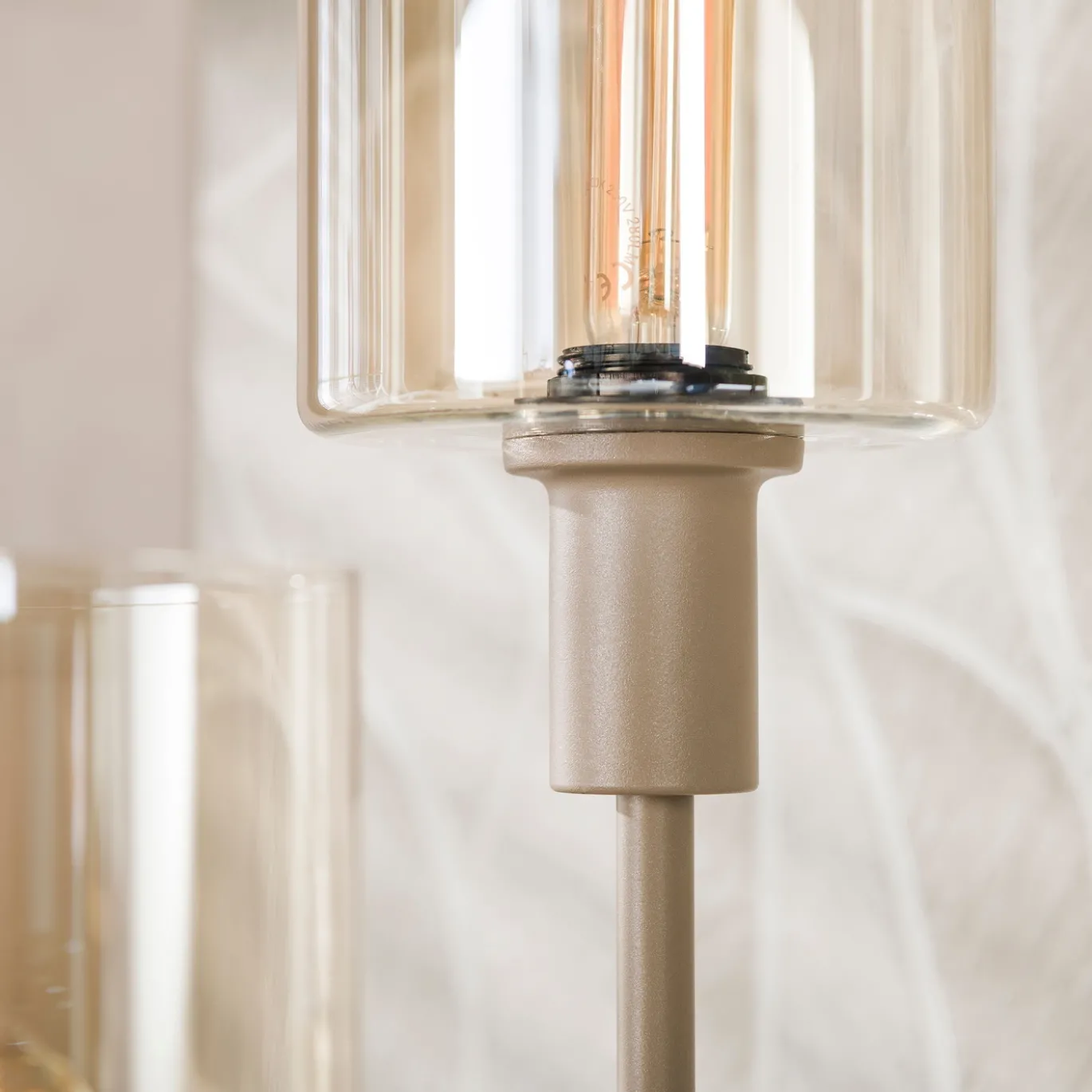 Vloerlamp Sepiora Getrapt 3-Lichts Beige - Giga Meubel