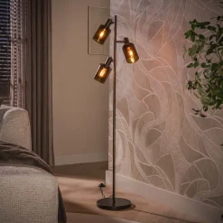 Vloerlamp Sepiora 3-Lichts Sienna Bruin - Giga Meubel