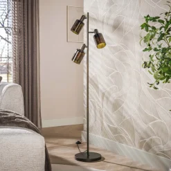 Vloerlamp Sepiora 3-Lichts Sienna Bruin - Giga Meubel