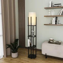 Vloerlamp Shelf Zwart
