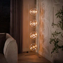Vloerlamp Soll 4-Lichts Beige - Giga Meubel