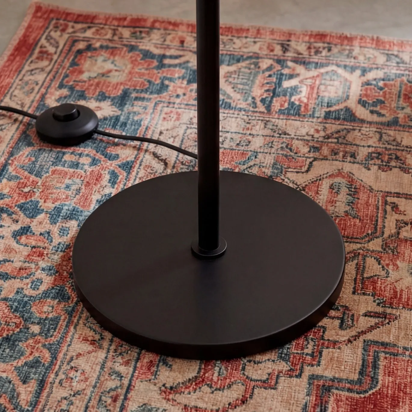 Vloerlamp Tanita 1-Lichts Smoke Glas - Giga Meubel