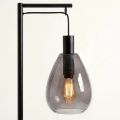 Vloerlamp Tanita 1-Lichts Smoke Glas - Giga Meubel