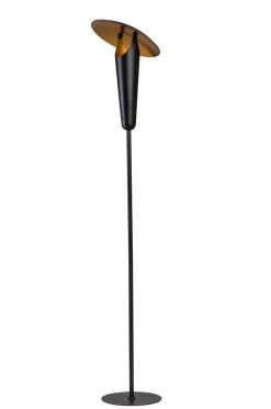 Vloerlamp The Britt Zwart/Messing - Giga Meubel