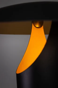Vloerlamp The Britt Zwart/Messing - Giga Meubel