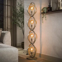 Vloerlamp Turn Around 4-lichts Beige - Giga Meubel