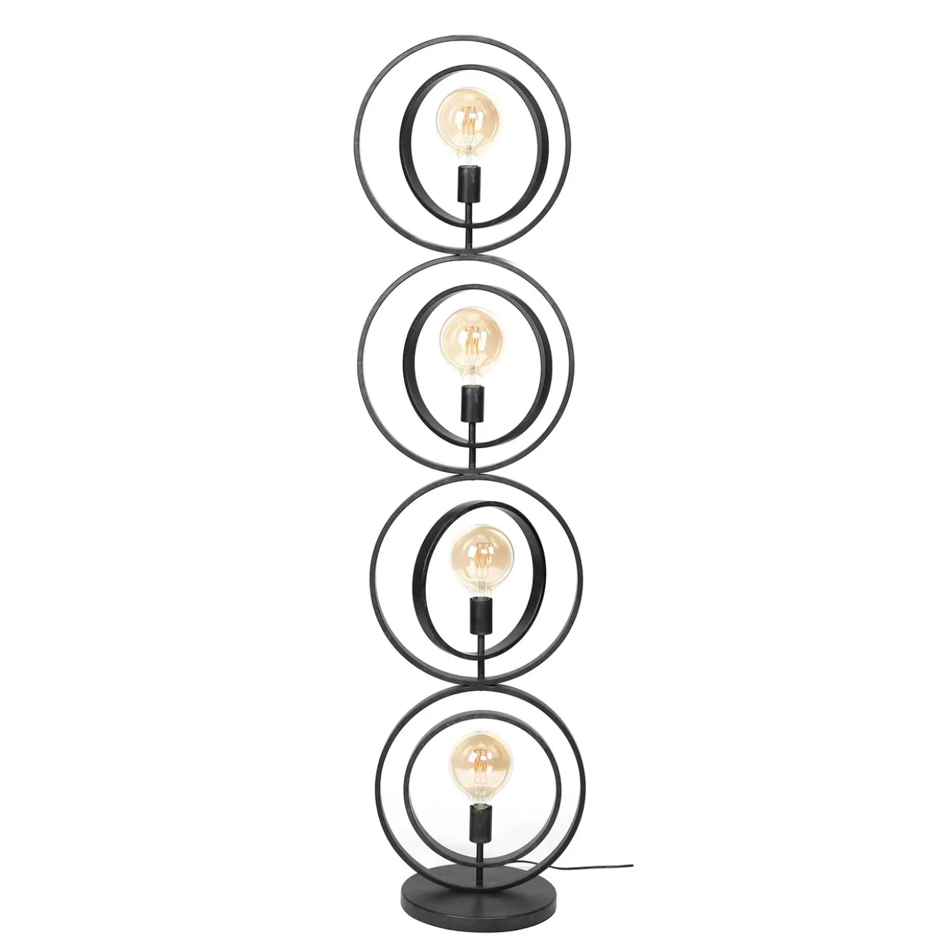Vloerlamp Turn Around XL 4-Lichts Zwart - Giga Meubel