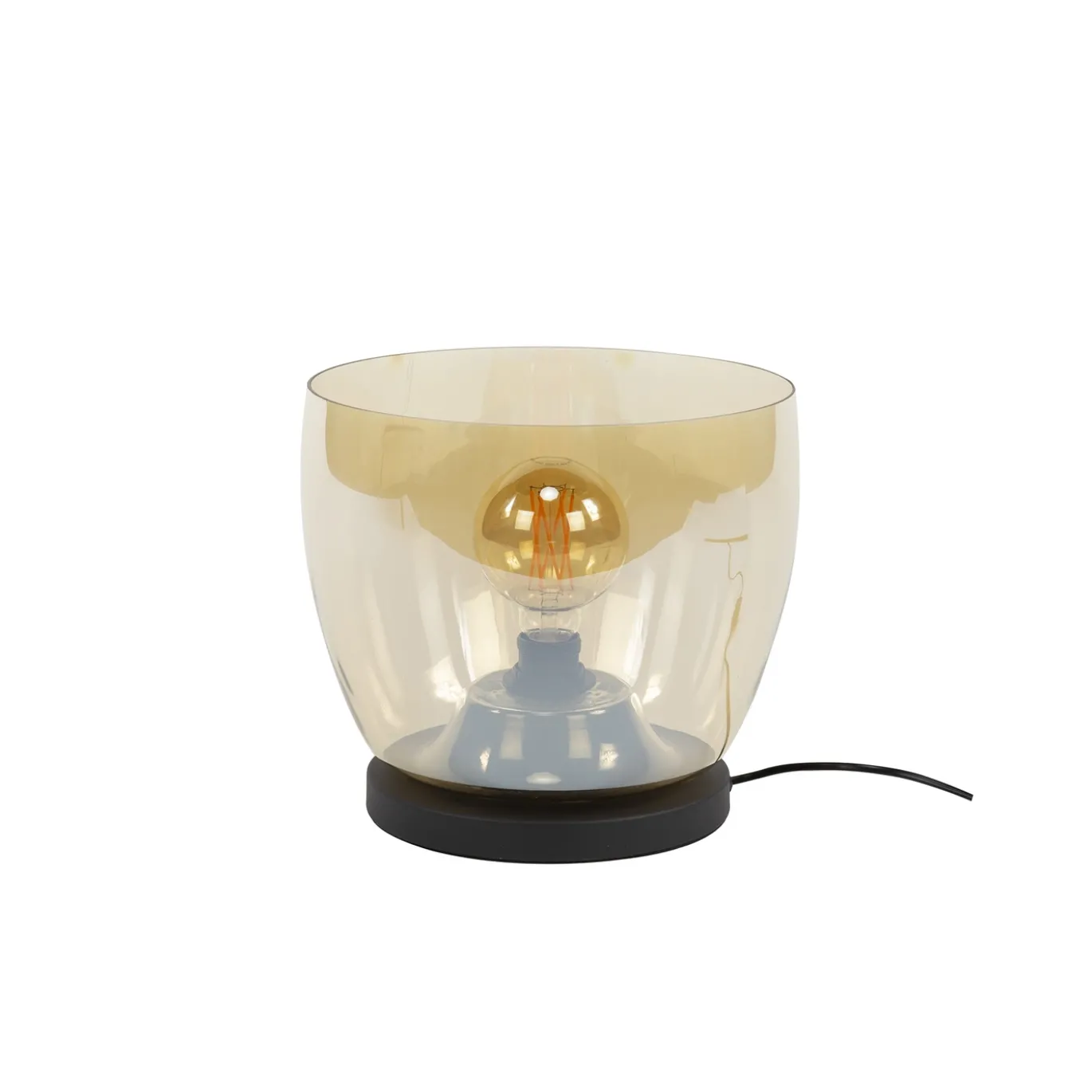 Vloerlamp Up L Amber Glas - Giga Meubel