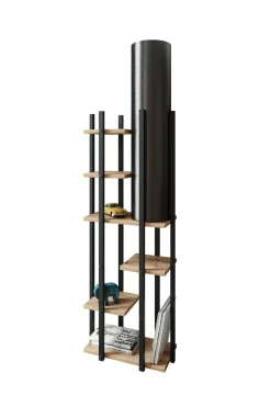 Vloerlamp Vogue Zwart/Naturel