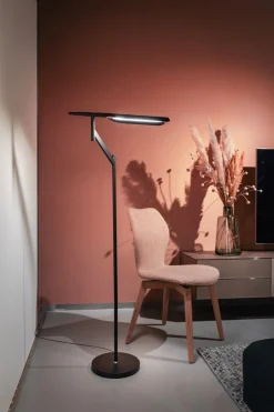 Vloerlamp Wing LED Zwart - Giga Meubel