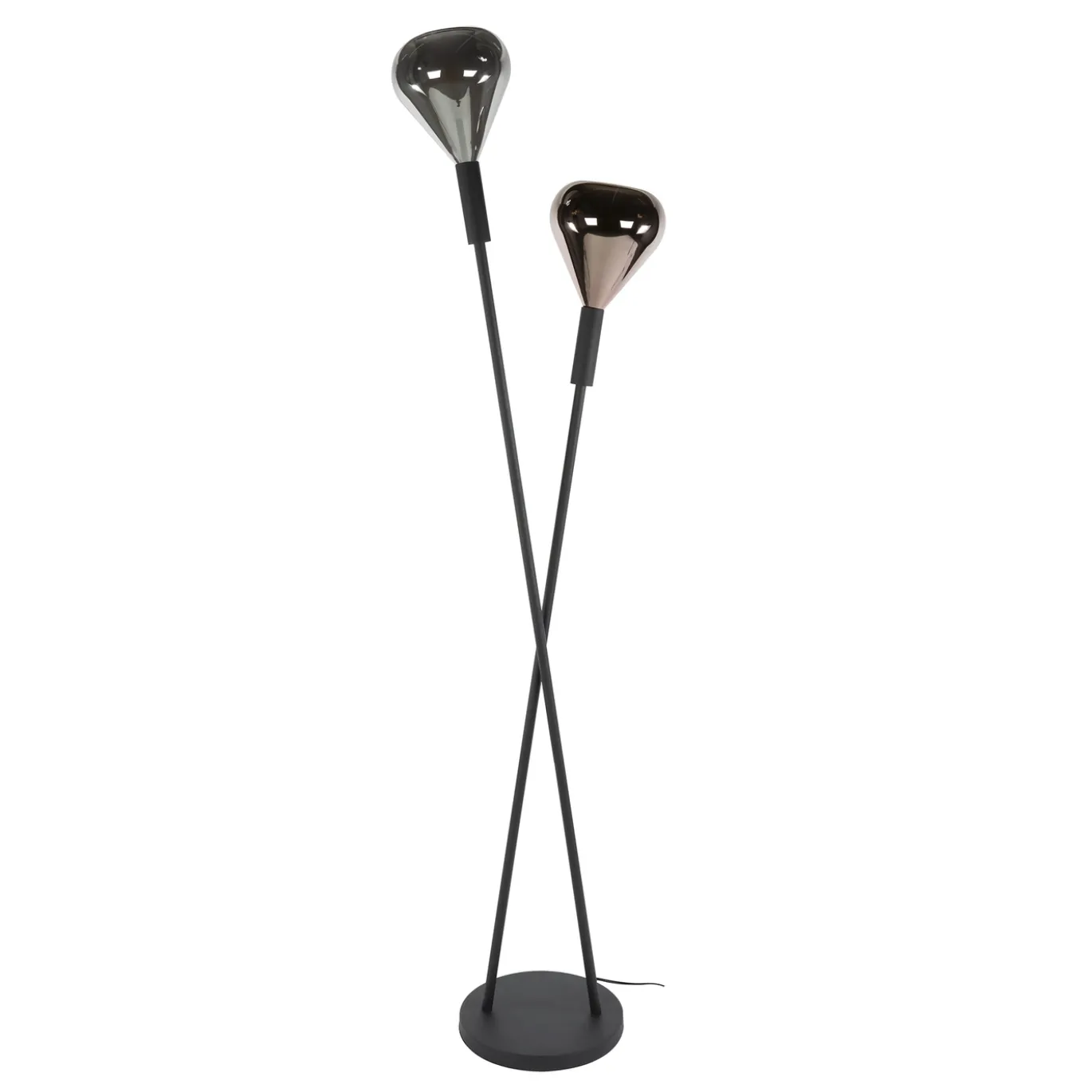 Vloerlamp Wings 2-lichts Zwart - Giga Meubel