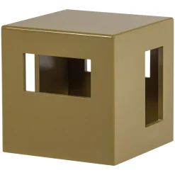 Vtwonen Bijzettafel Modern Mdf Hout Hoogglans Honinggeel