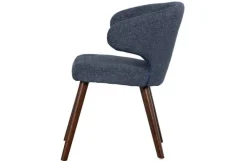 Vtwonen Cape Eetkamerstoel Gemeleerde Stof Blauw