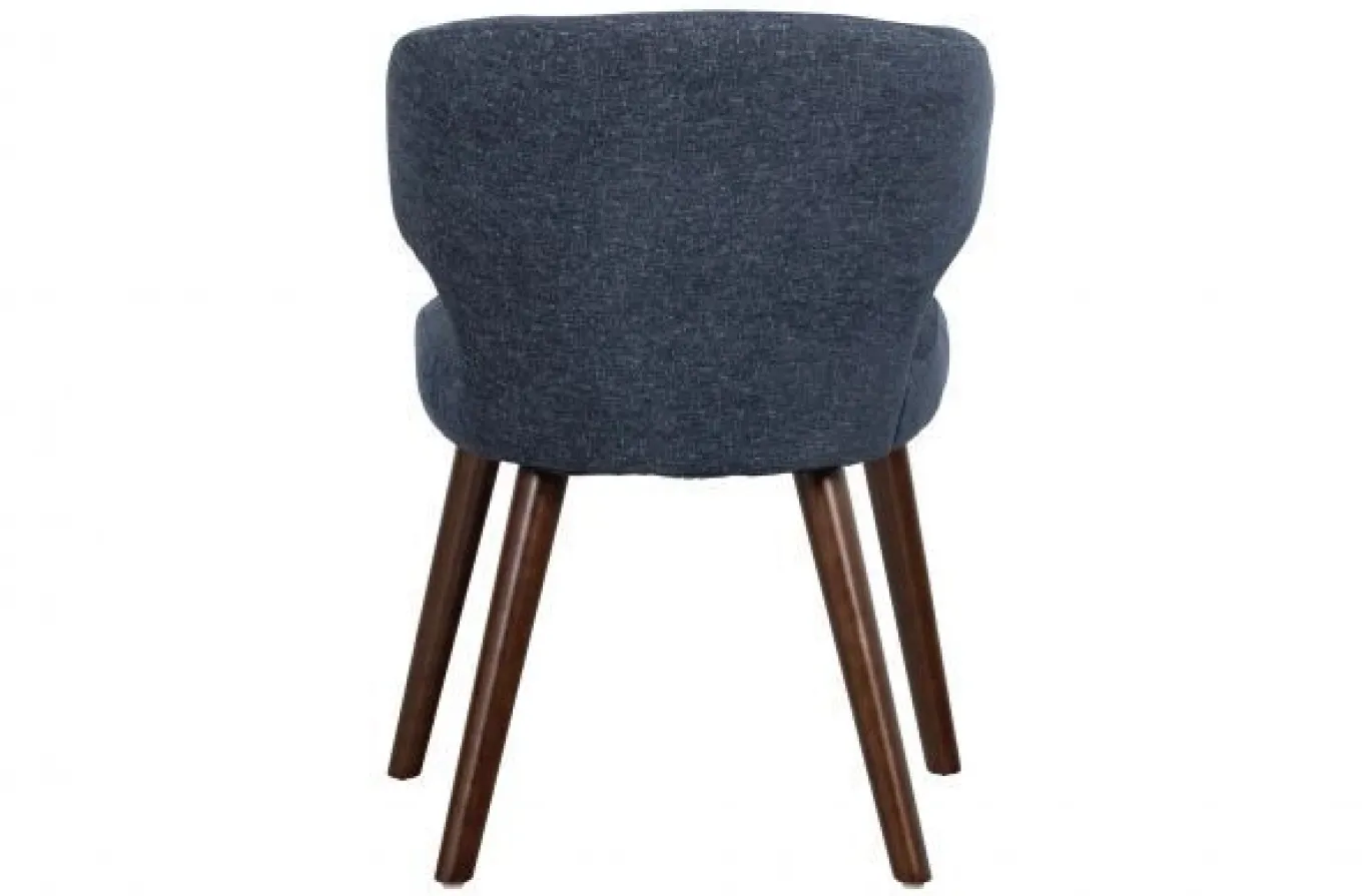 Vtwonen Cape Eetkamerstoel Gemeleerde Stof Blauw