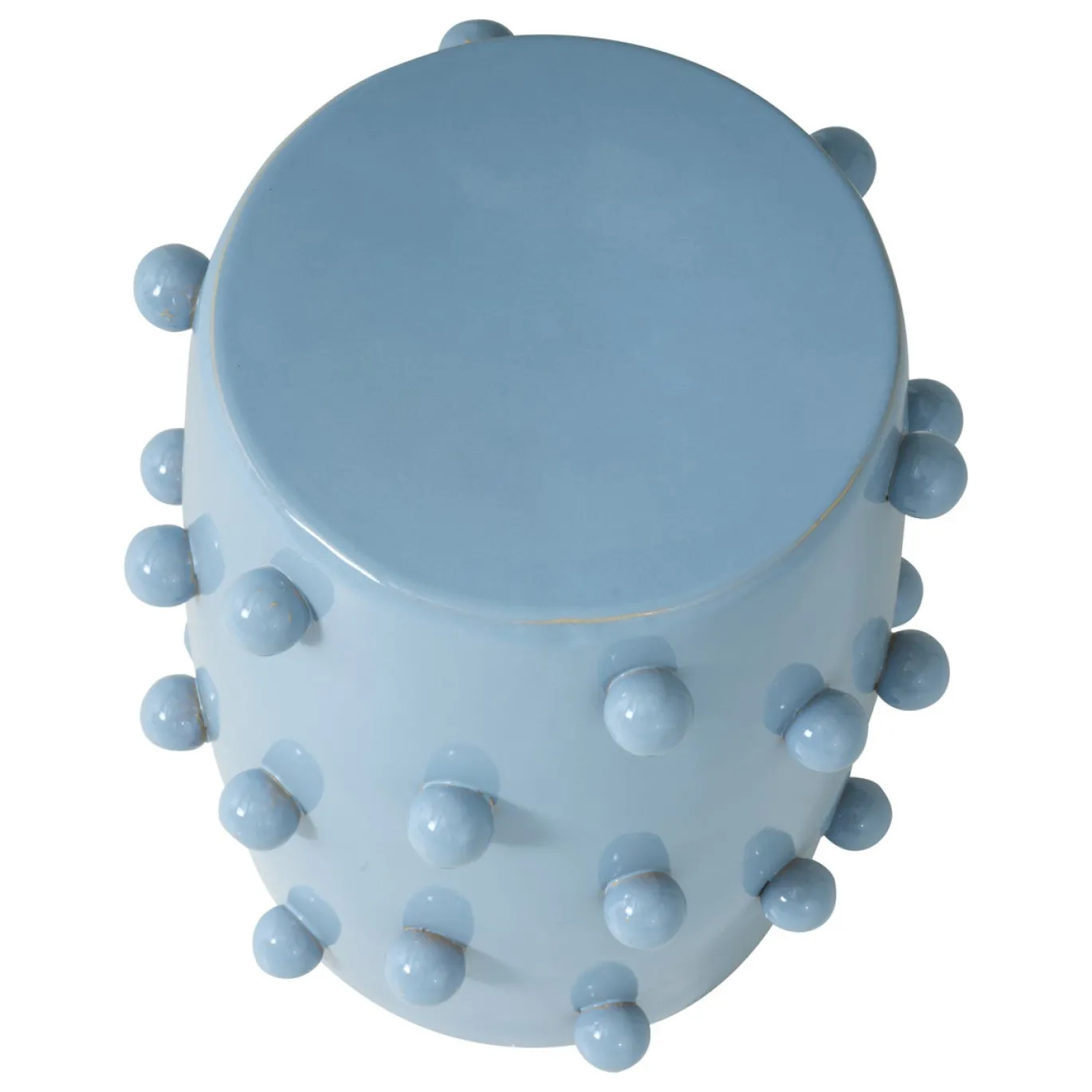 Vtwonen Decoratieve Bijzettafel Knobs Keramiek Lichtblauw Ø39x46cm