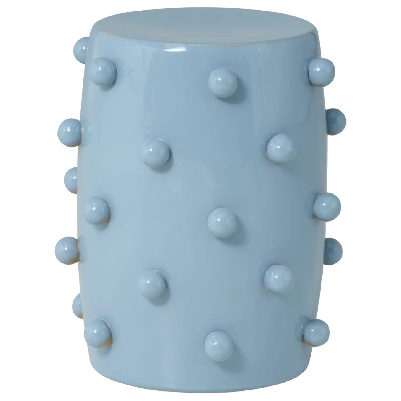 Vtwonen Decoratieve Bijzettafel Knobs Keramiek Lichtblauw Ø39x46cm