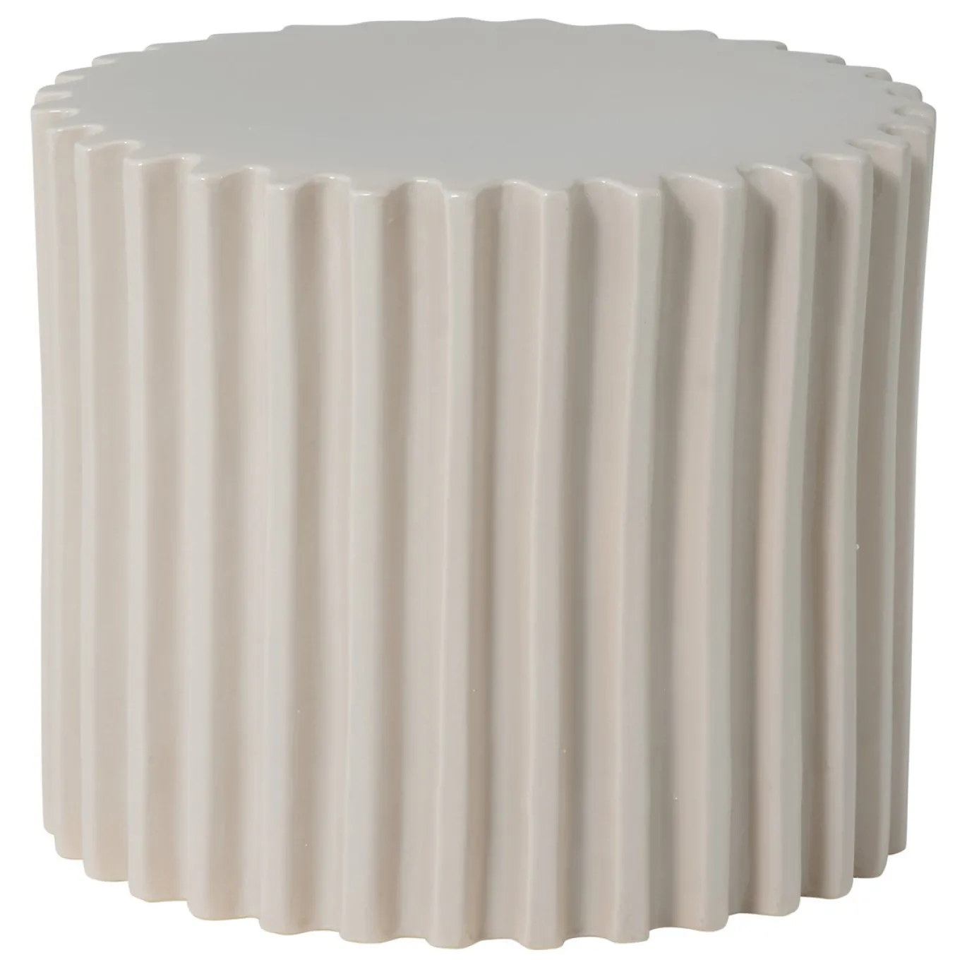 Vtwonen Decoratieve Bijzettafel Grooves Keramiek Zand