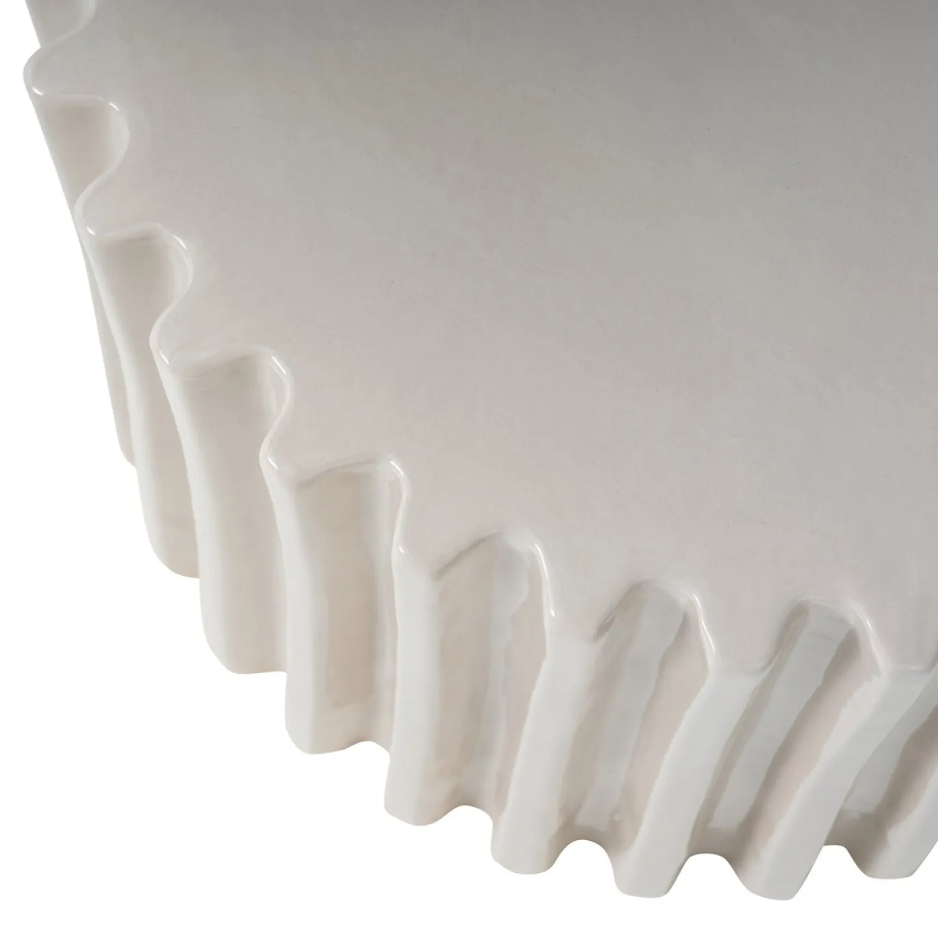 Vtwonen Decoratieve Bijzettafel Grooves Keramiek Zand