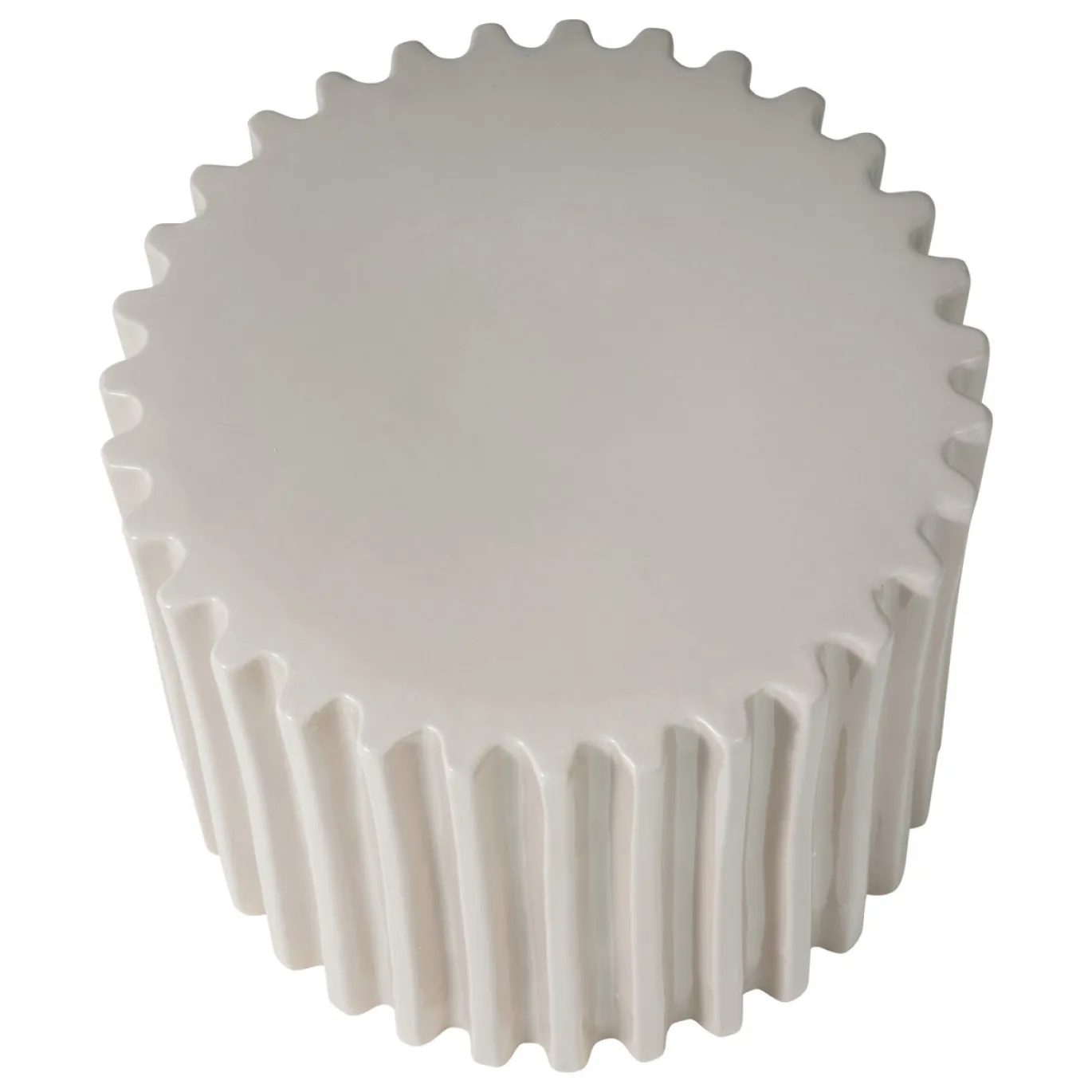 Vtwonen Decoratieve Bijzettafel Grooves Keramiek Zand