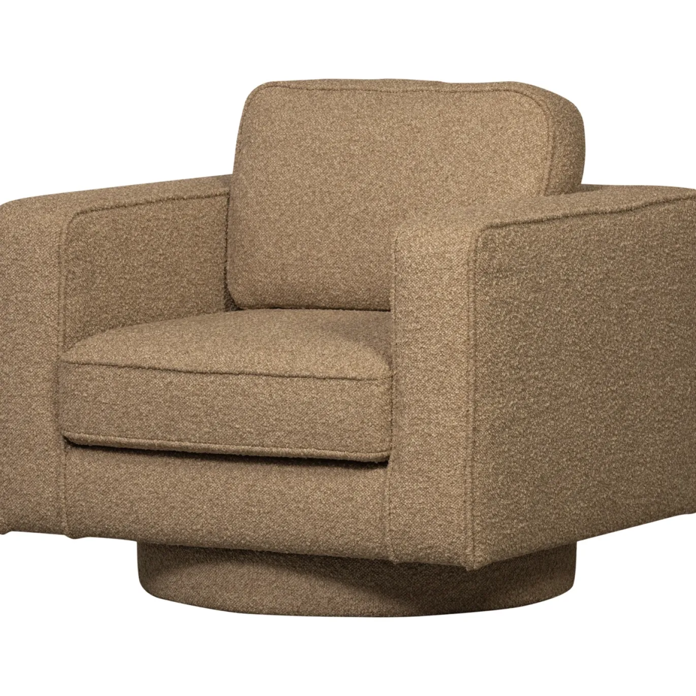 Vtwonen Draaifauteuil Lazy Boucle Bruin