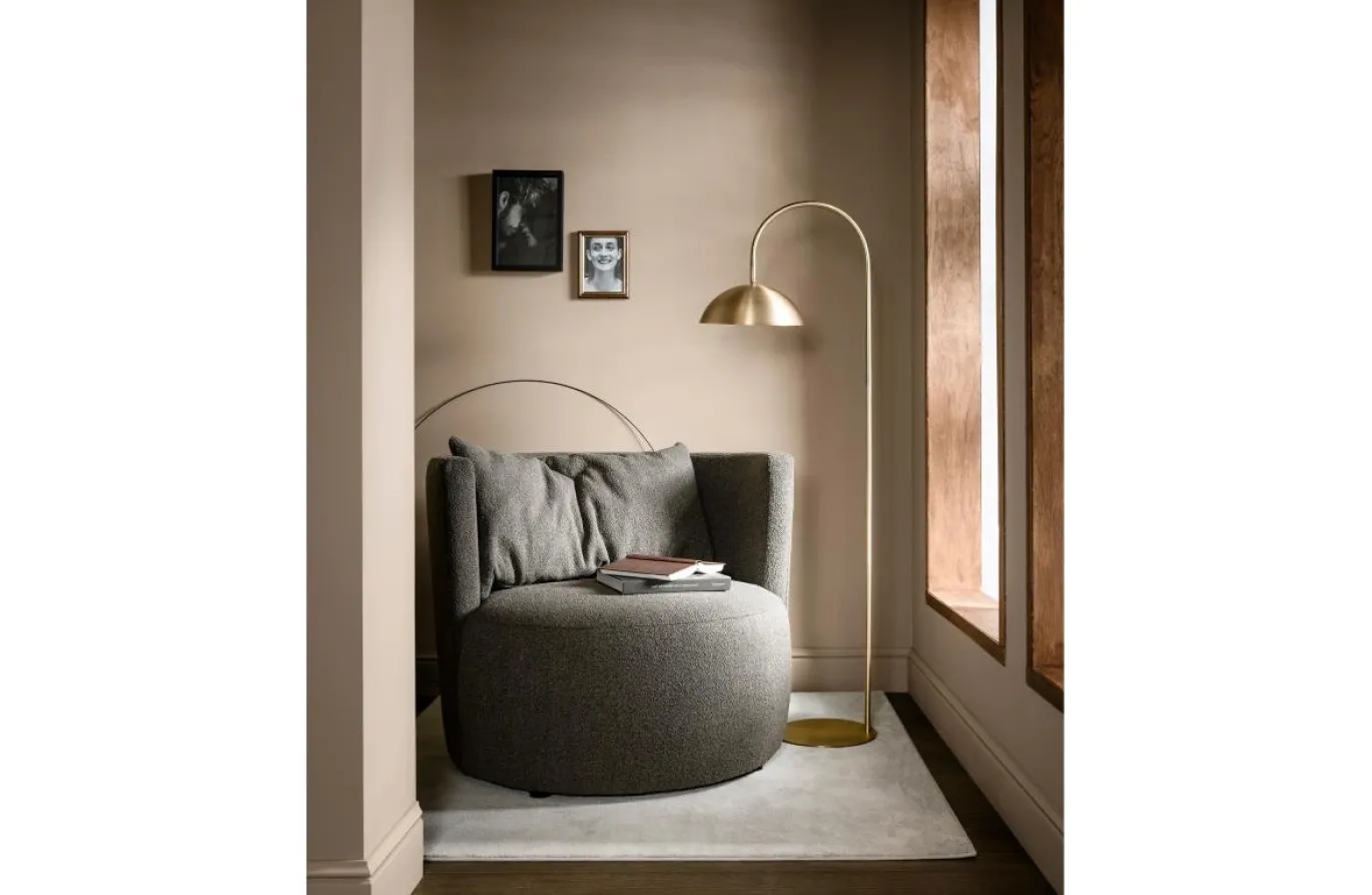 Vtwonen Explore Fauteuil Bouclé Bruin