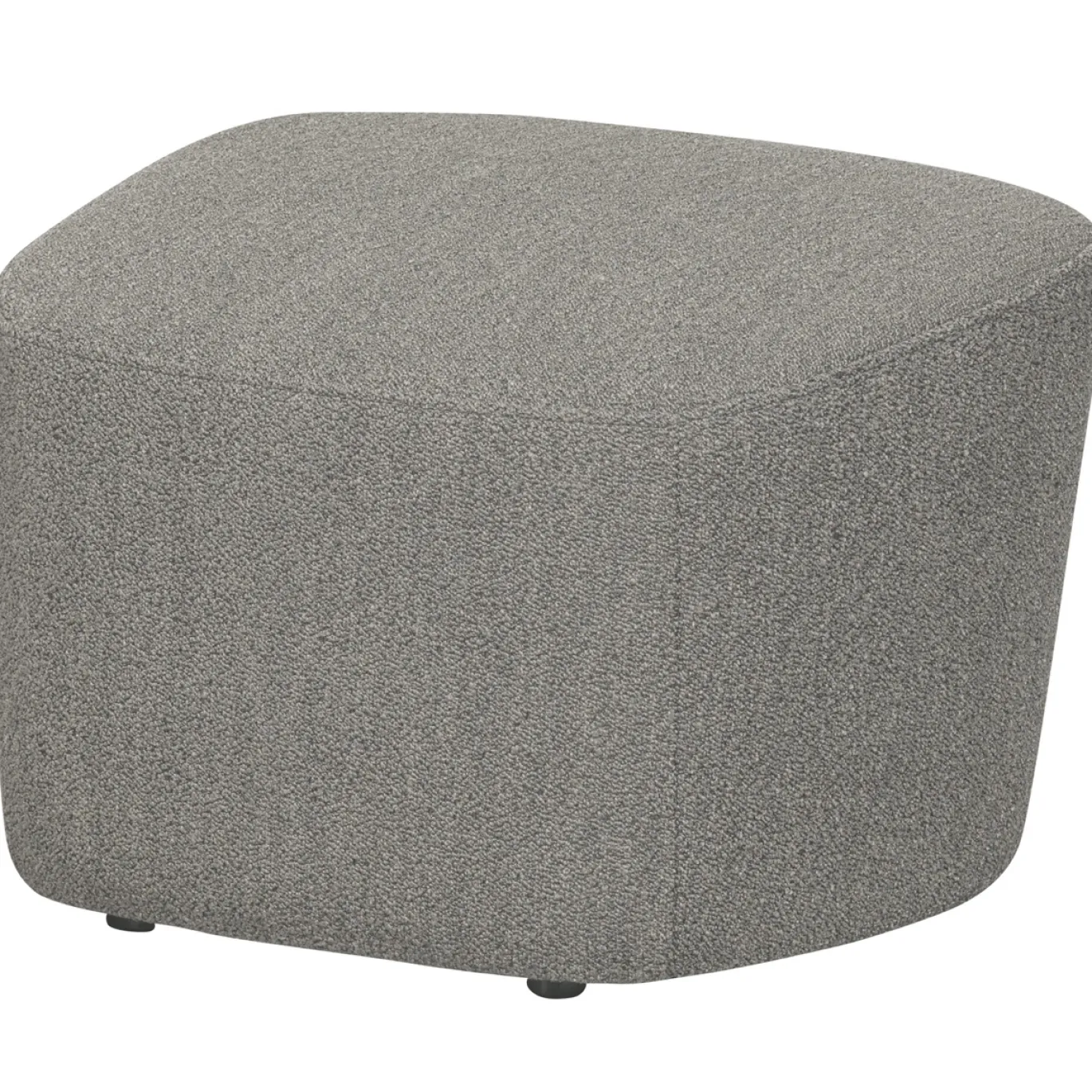 Vtwonen Hocker Lofty Boucle Grijs