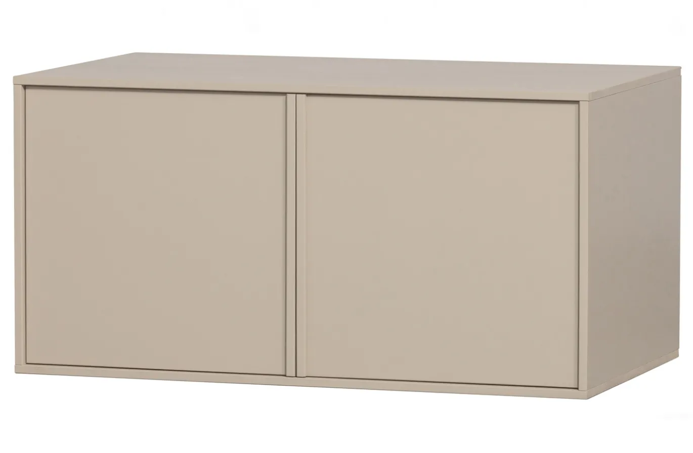 Vtwonen Kast Daily Double Grenen Dakargrijs 50x100cm