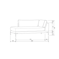 Vtwonen Lounge Element Couple Links Warm Groen