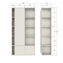 Vtwonen Opbergkast Settle Down 108cm Grenen Dust