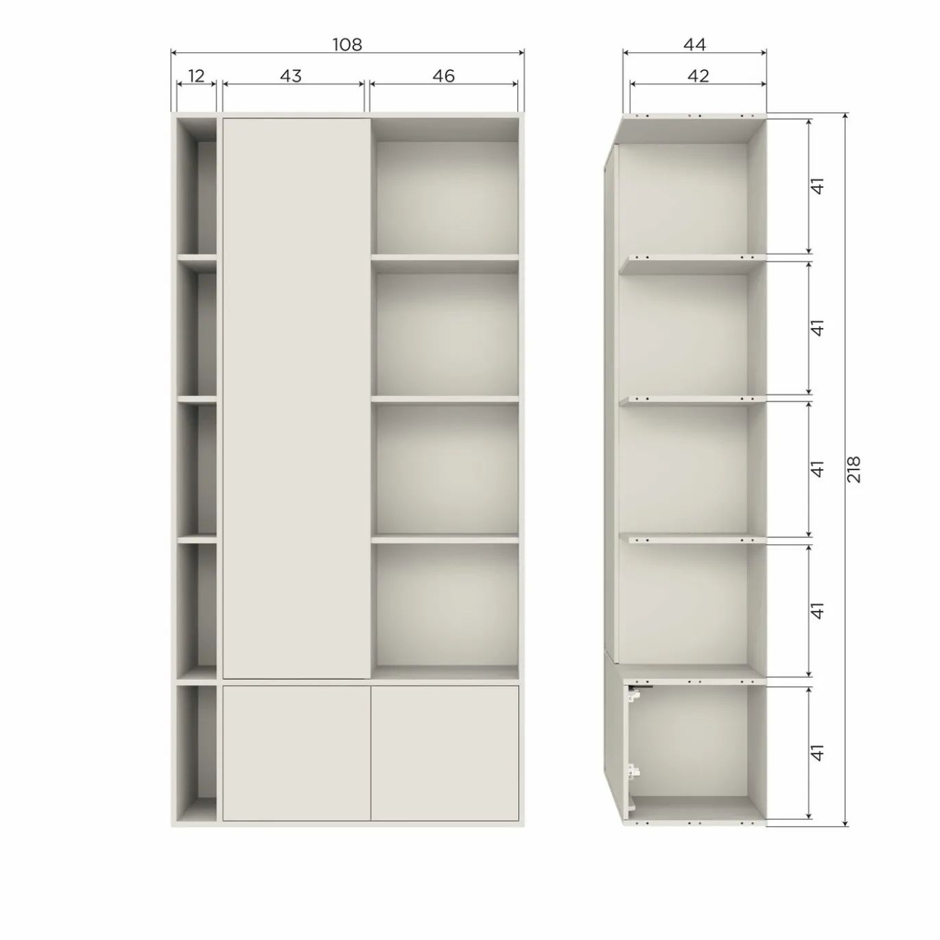 Vtwonen Opbergkast Settle Down 108cm Grenen Dust