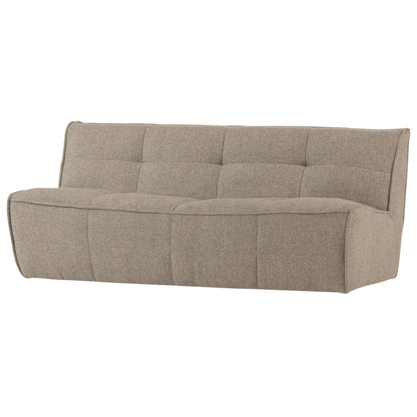 Vtwonen 3-zits Bank Cluster Bank Boucle Khaki Bruin