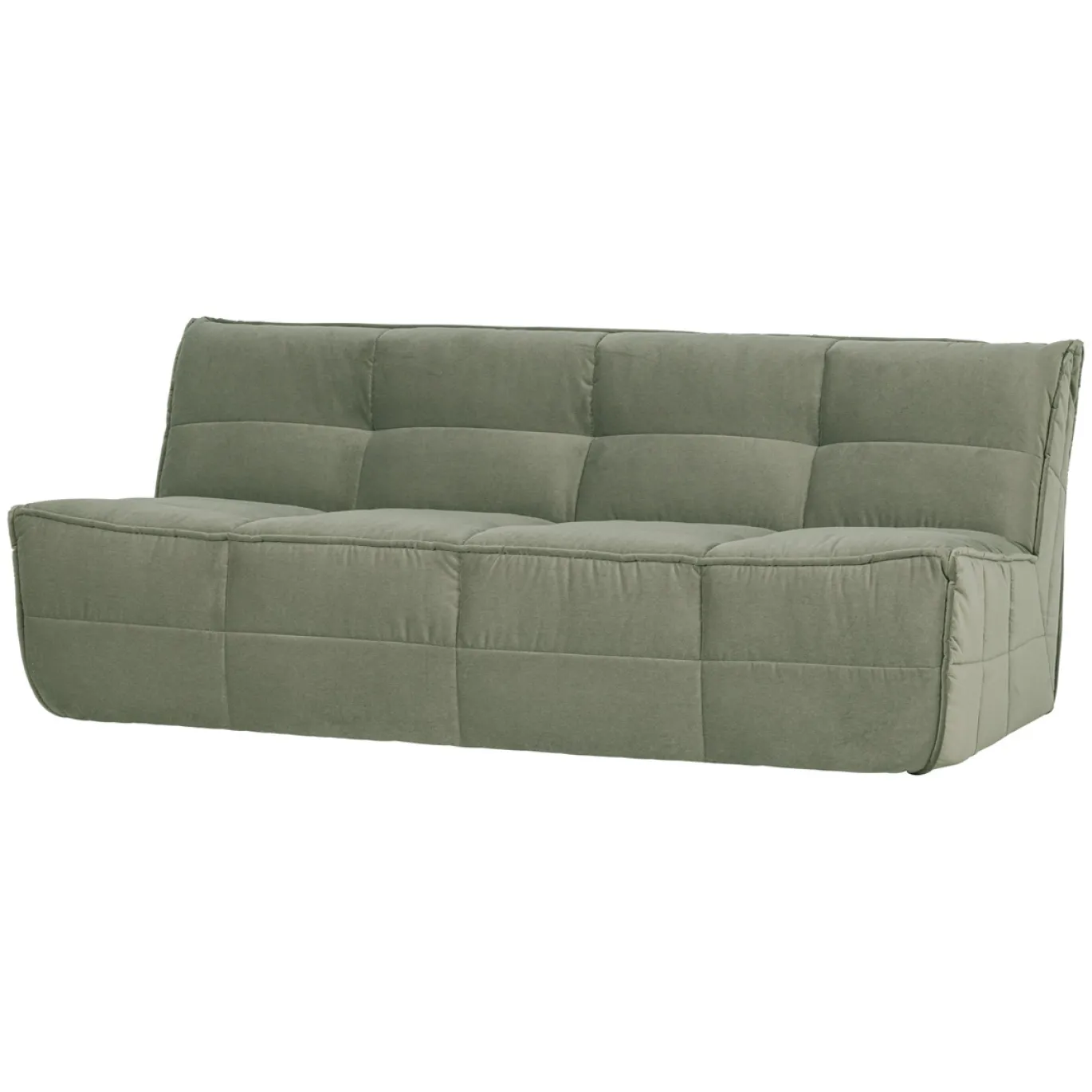 Vtwonen 3-zits Bank Cluster Velvet Pistache Groen