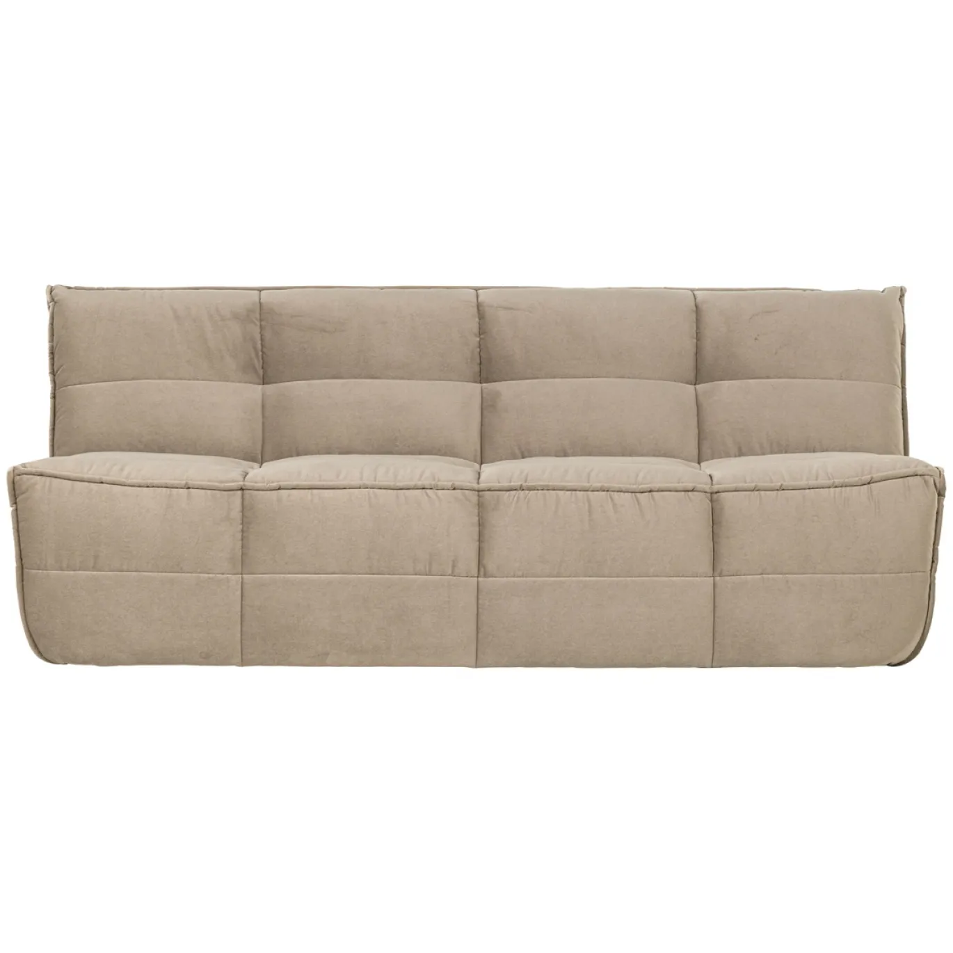 Vtwonen 3-zits Bank Cluster Velvet Zacht Beige