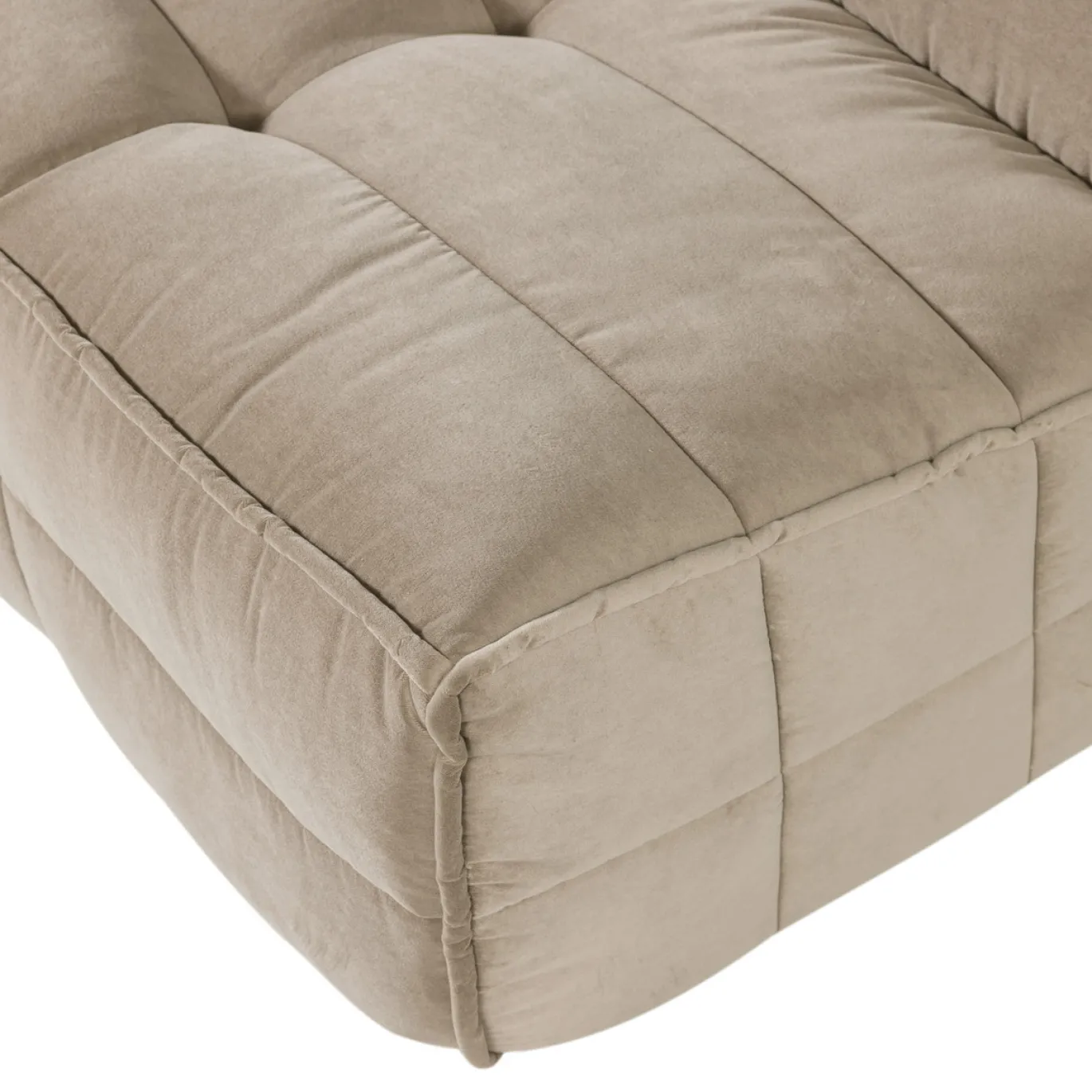 Vtwonen 3-zits Bank Cluster Velvet Zacht Beige