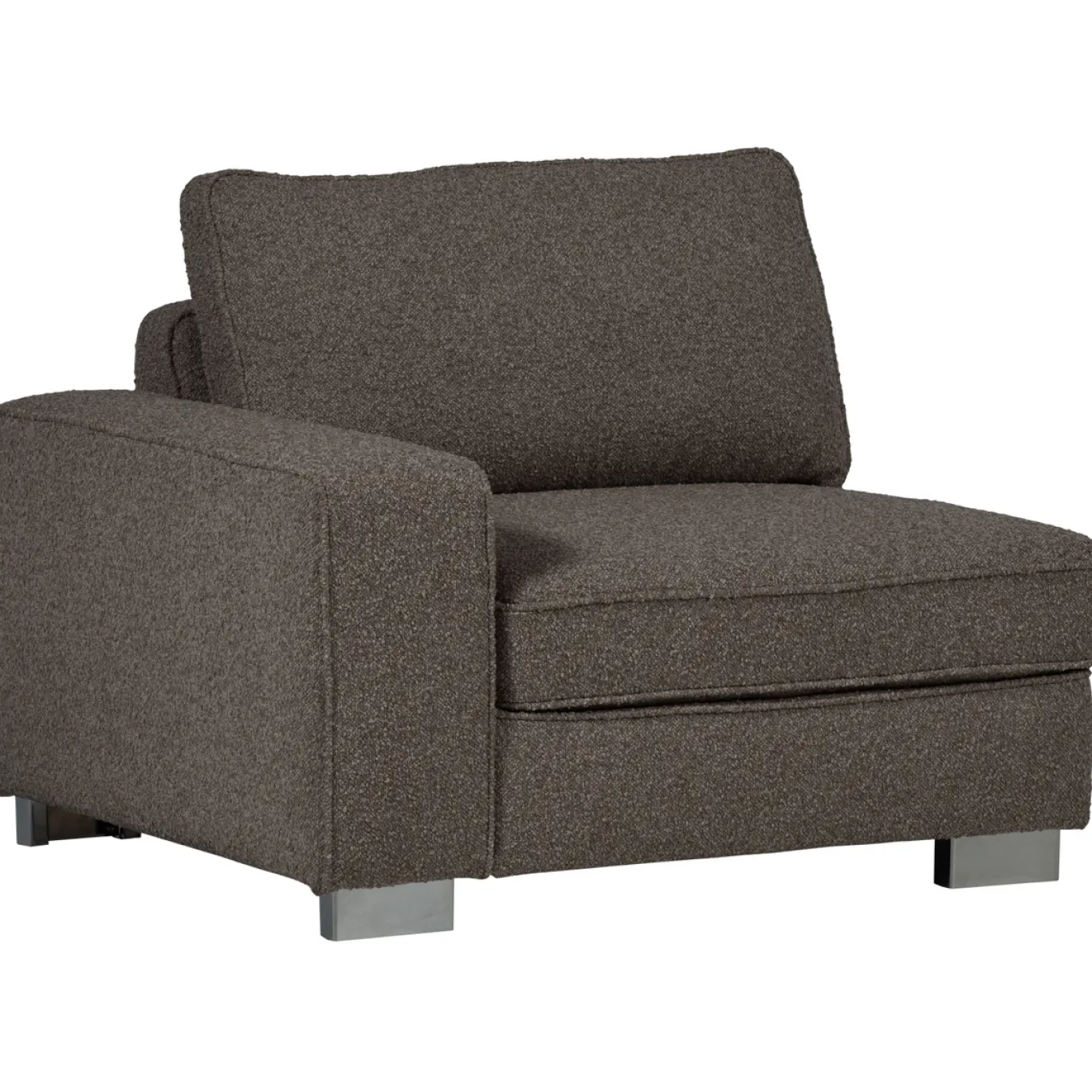 Vtwonen 1-zits Element Lazy Met Arm Links Boucle Antraciet