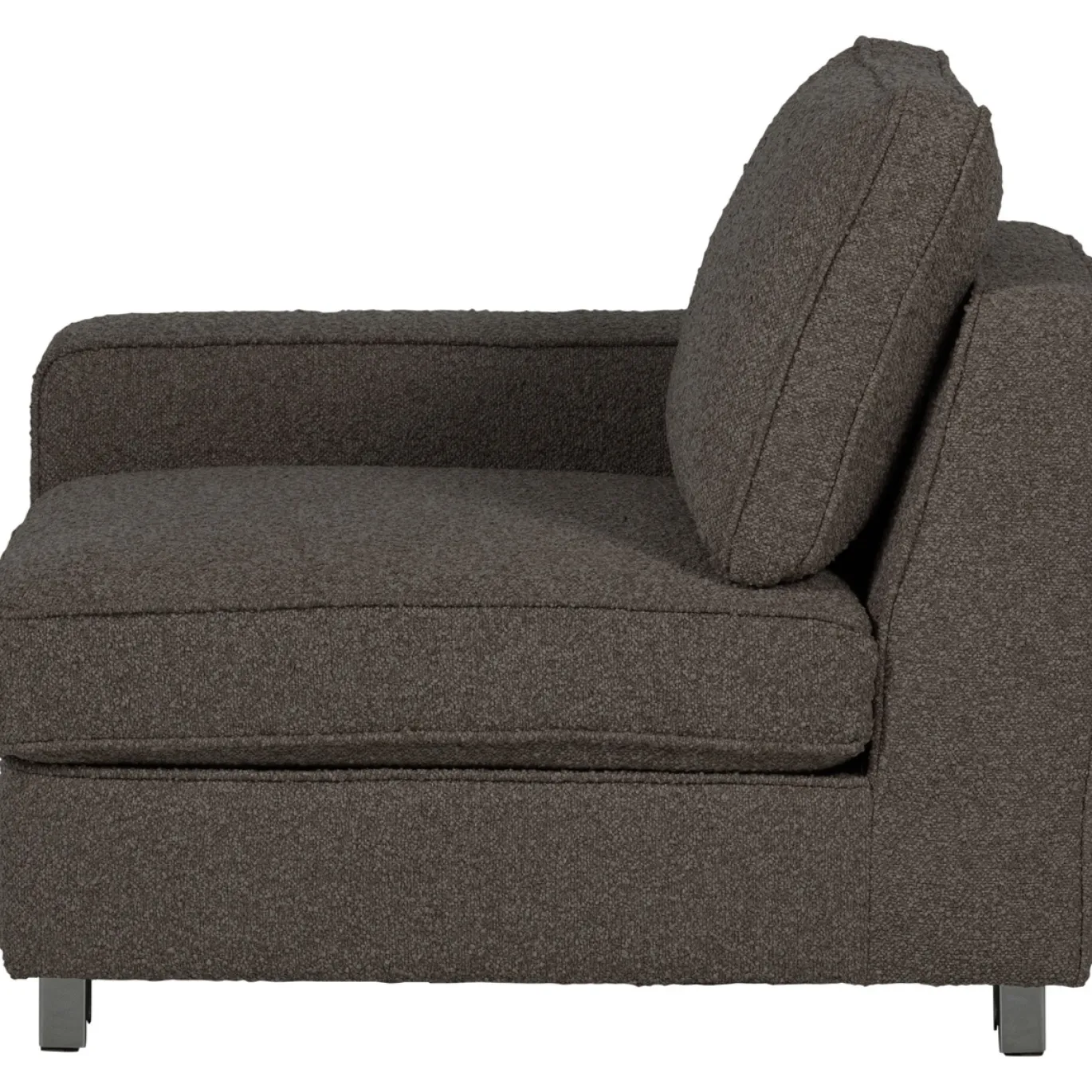 Vtwonen 1-zits Element Lazy Met Arm Links Boucle Antraciet