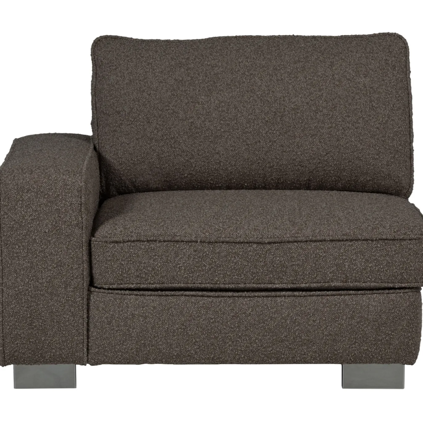 Vtwonen 1-zits Element Lazy Met Arm Links Boucle Antraciet