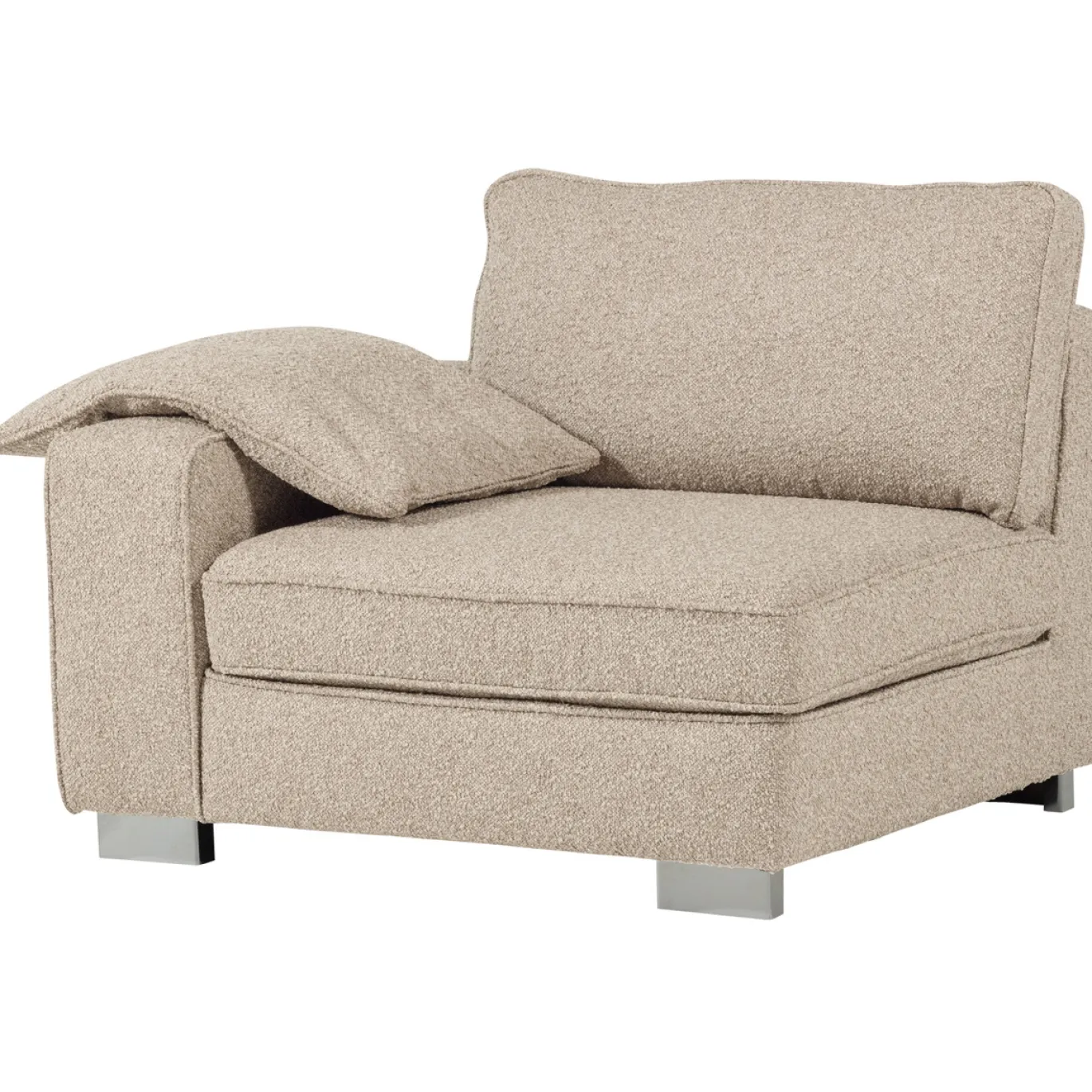 Vtwonen 1-zits Element Lazy Met Arm Links Boucle Naturel