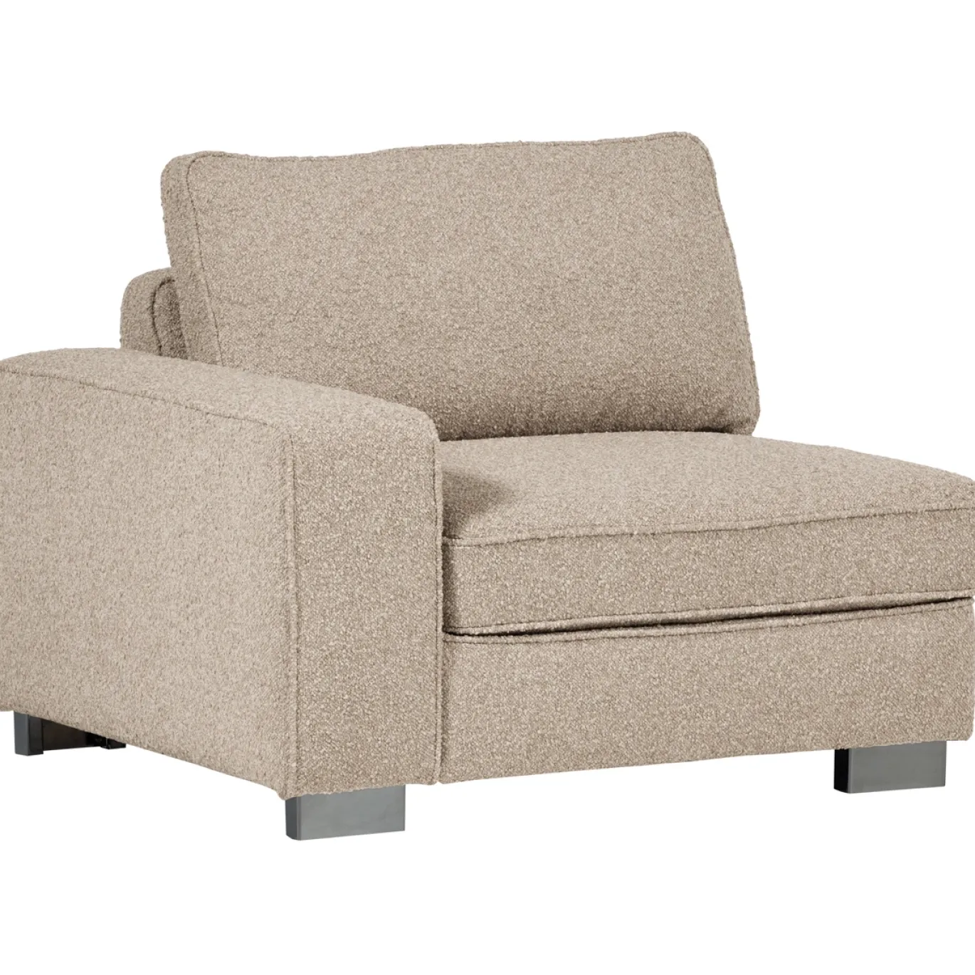 Vtwonen 1-zits Element Lazy Met Arm Links Boucle Naturel